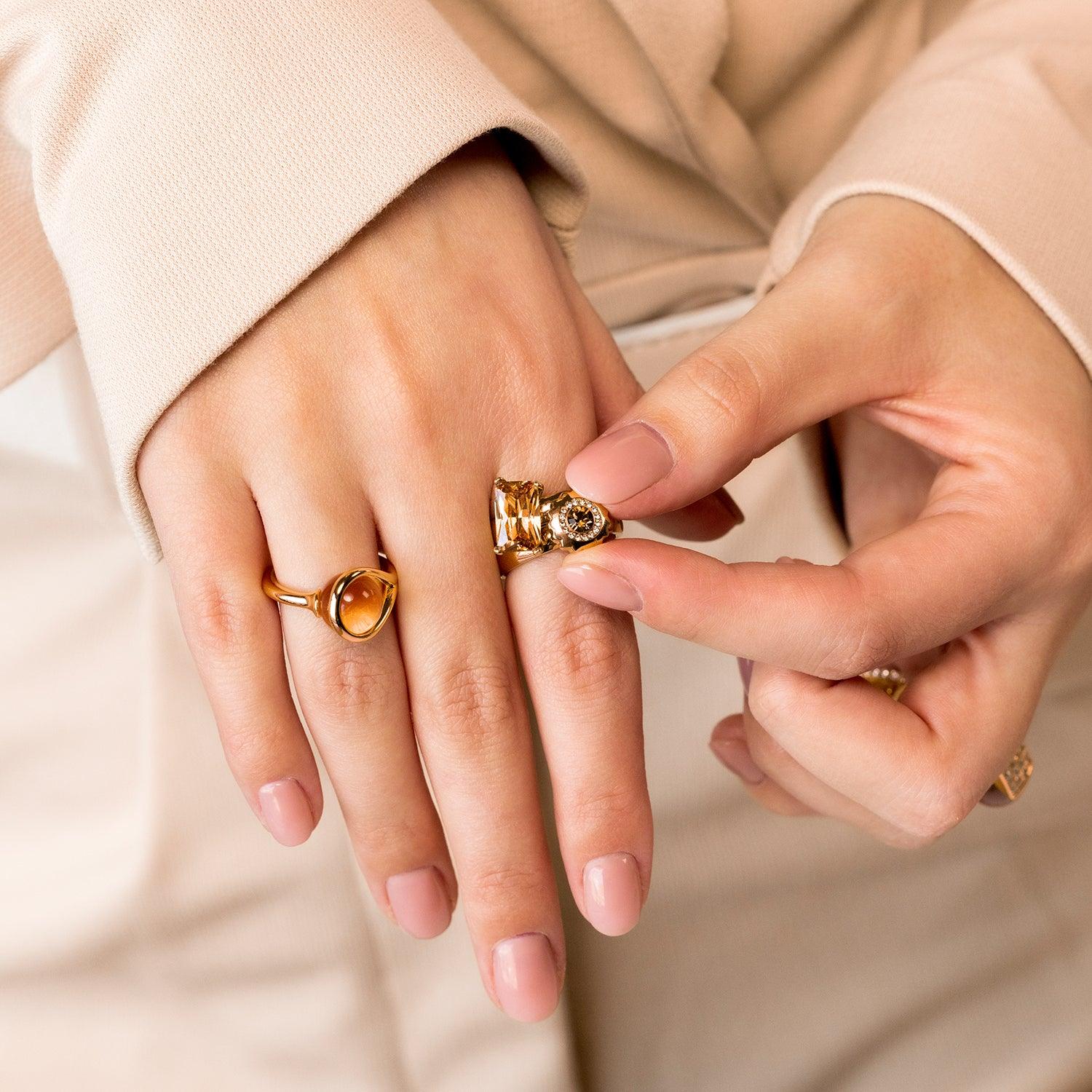Melano Cateye Eye Of The Beholder Ring Set - Image 3