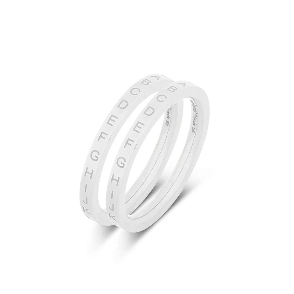 Melano Friends Initials Ringen Set - Image 2