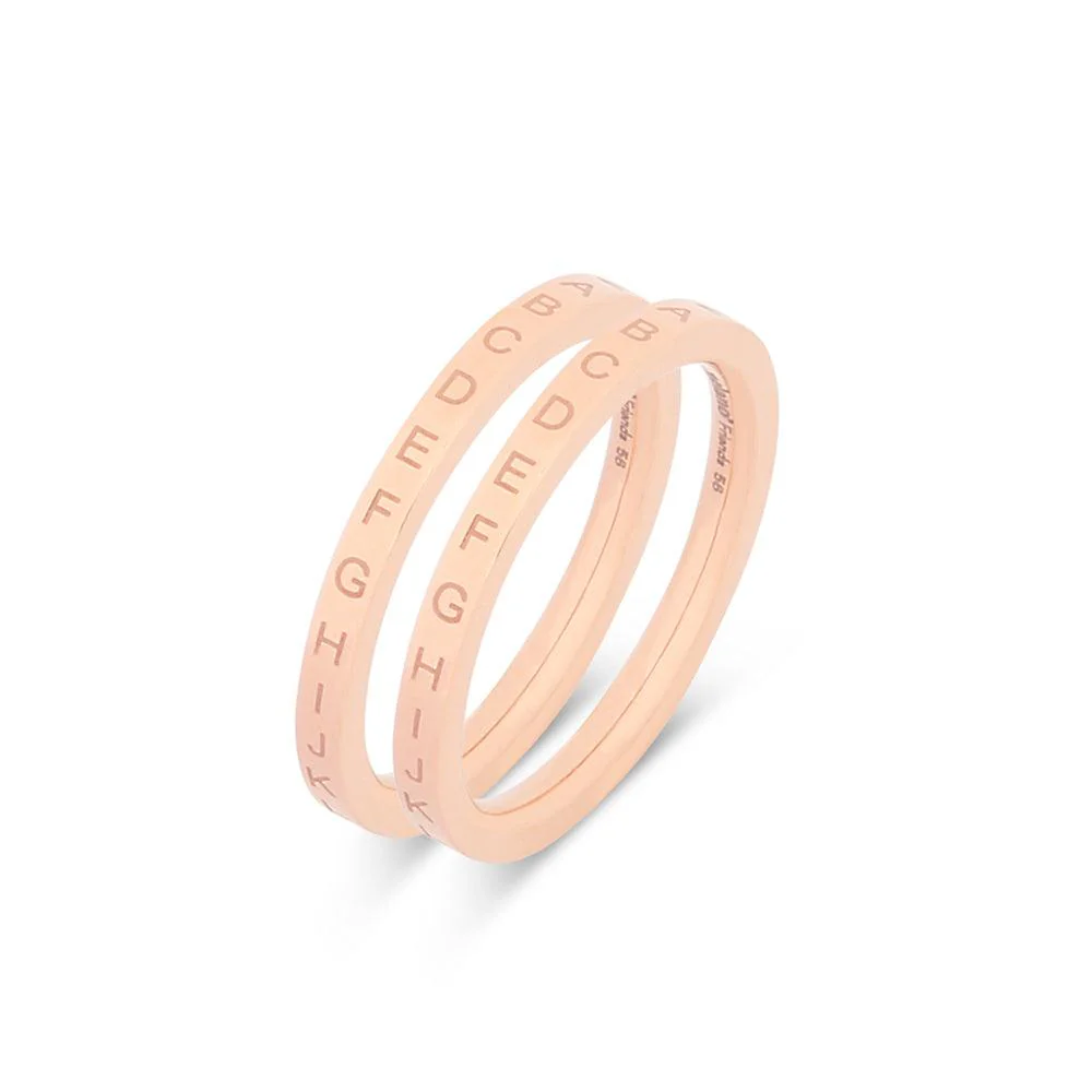 Melano Friends Initials Ringen Set - Image 3
