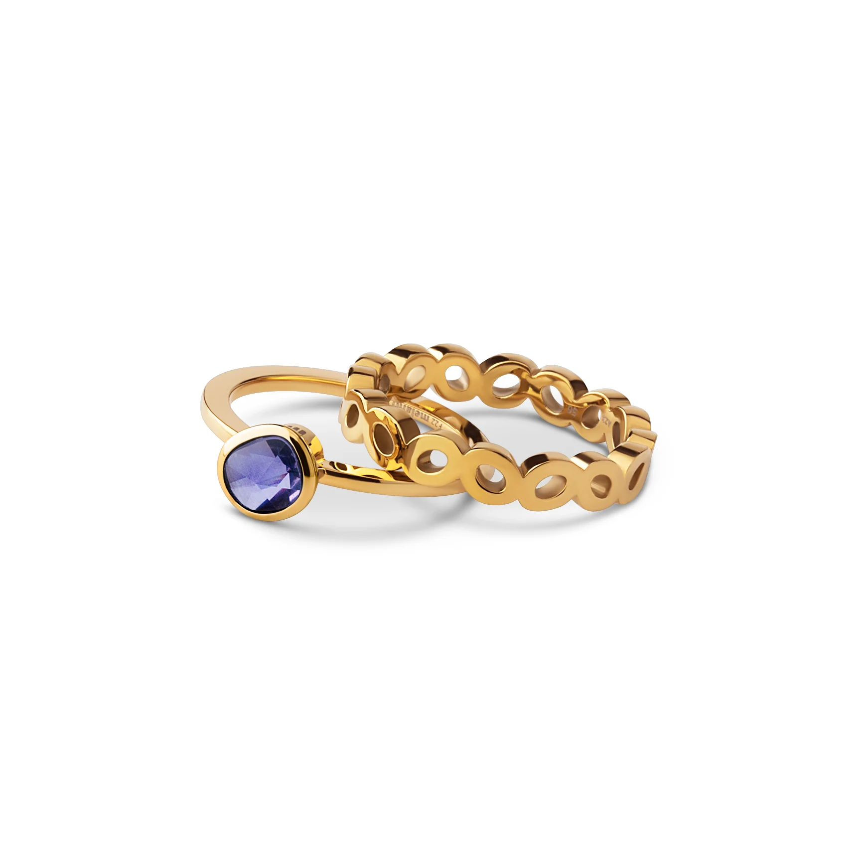 Melano Friends & Twisted Lavender Cloud Ringen Set - Image 2