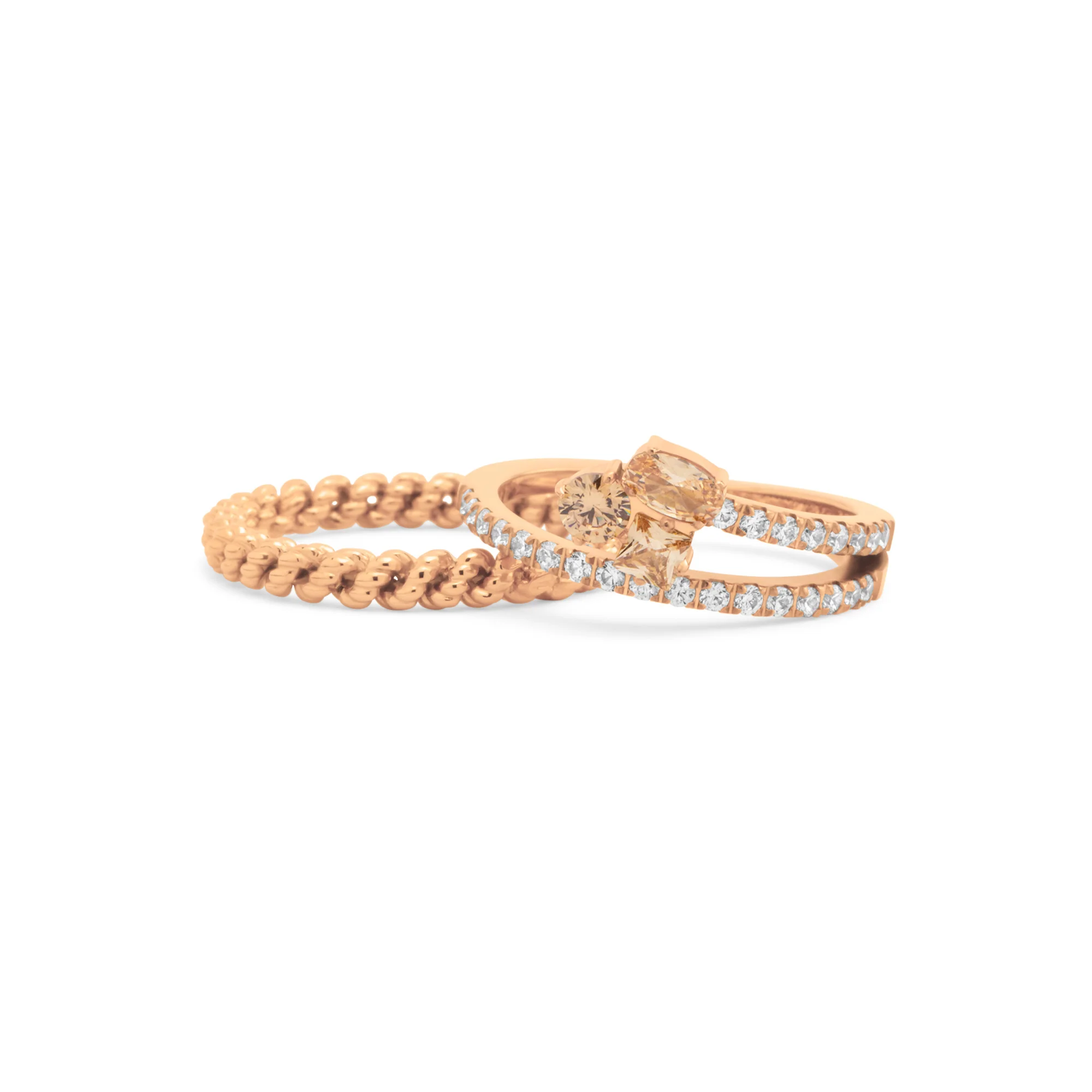 Melano Friends & Twisted Sandy Dream Ringen Set - Image 3