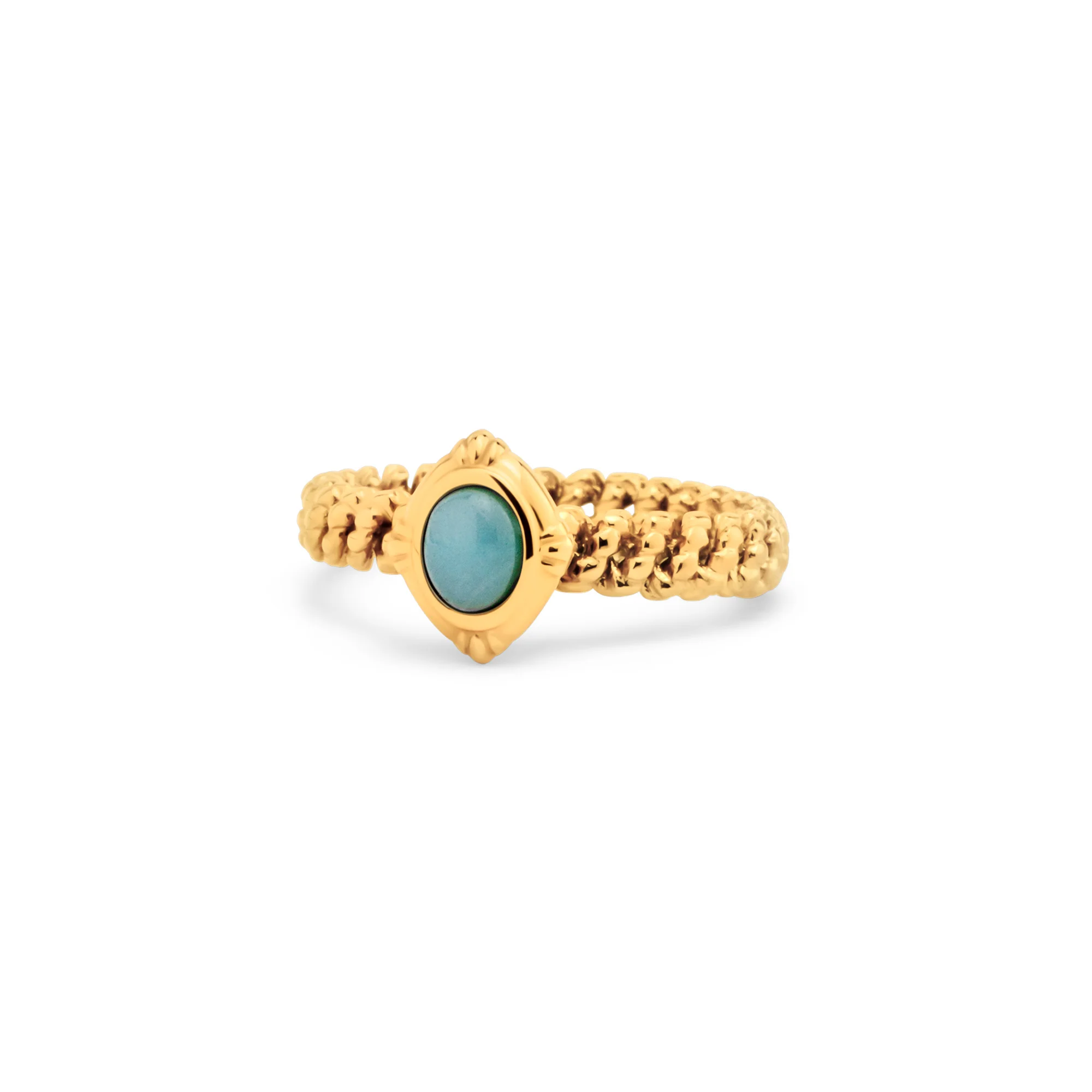 Melano Twisted Aqua Dream Ring Set - Image 2