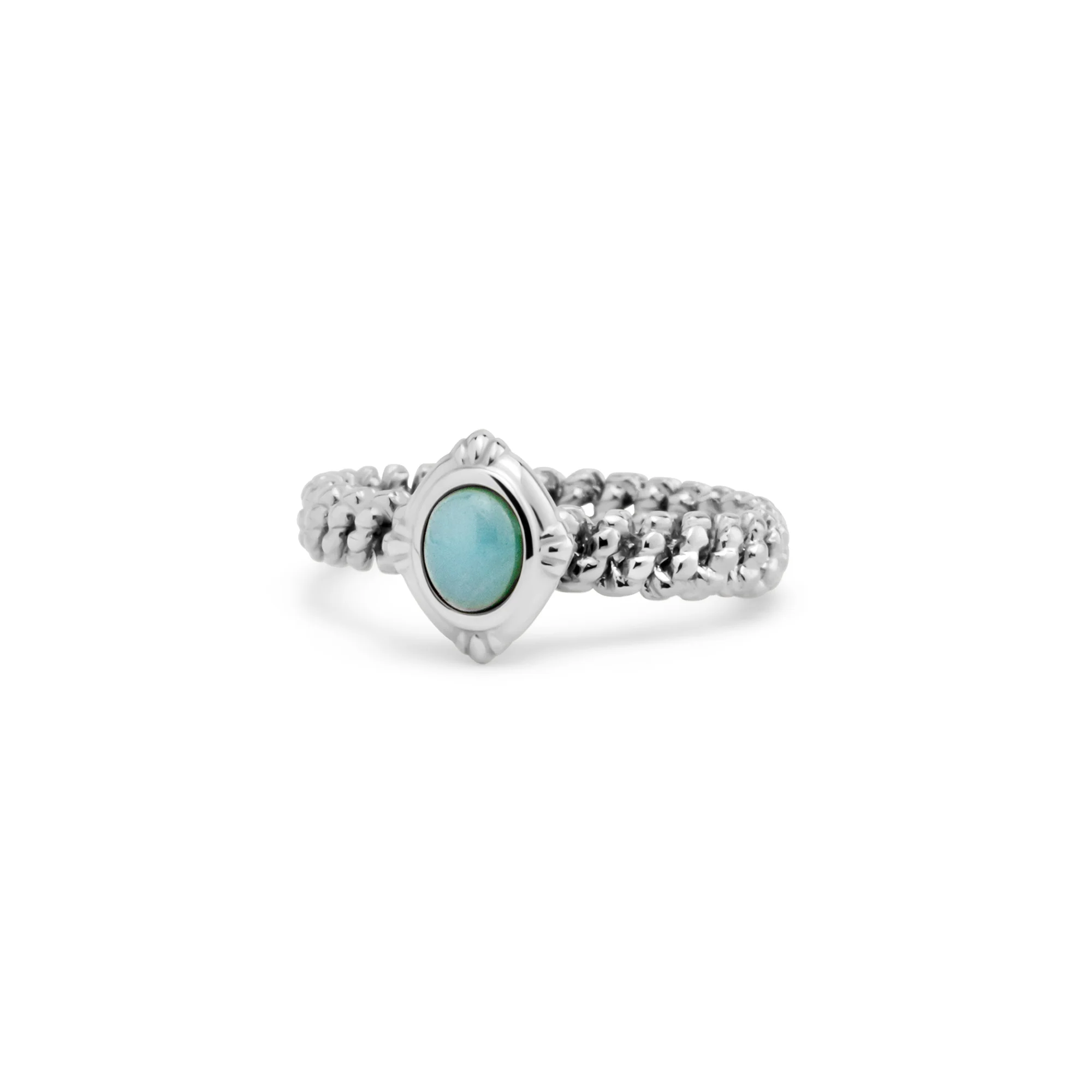 Melano Twisted Aqua Dream Ring Set - Image 4