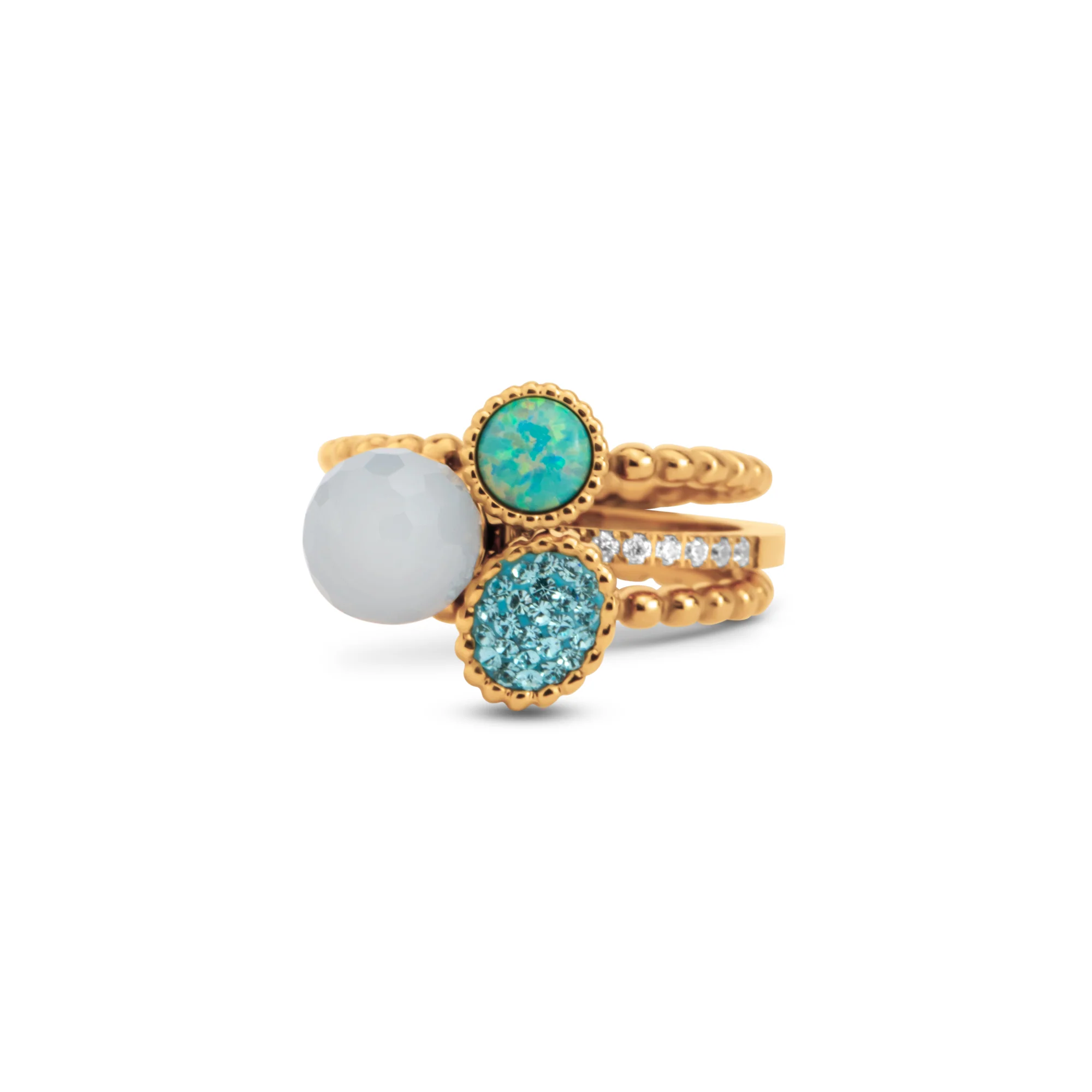 Melano Twisted Aqua Rush Ringen Set - Image 2
