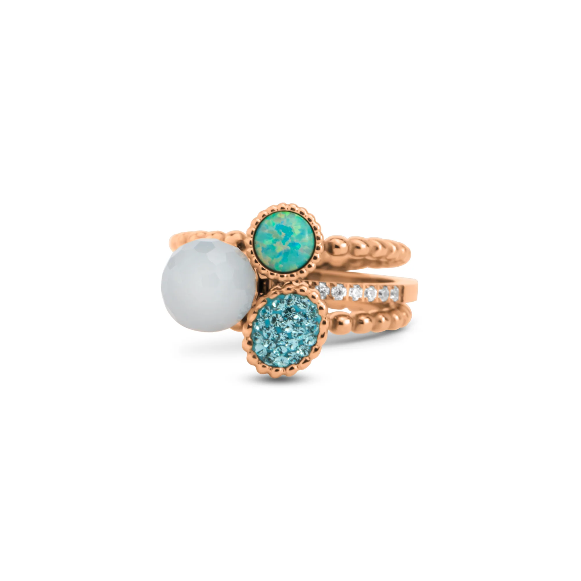 Melano Twisted Aqua Rush Ringen Set - Image 3