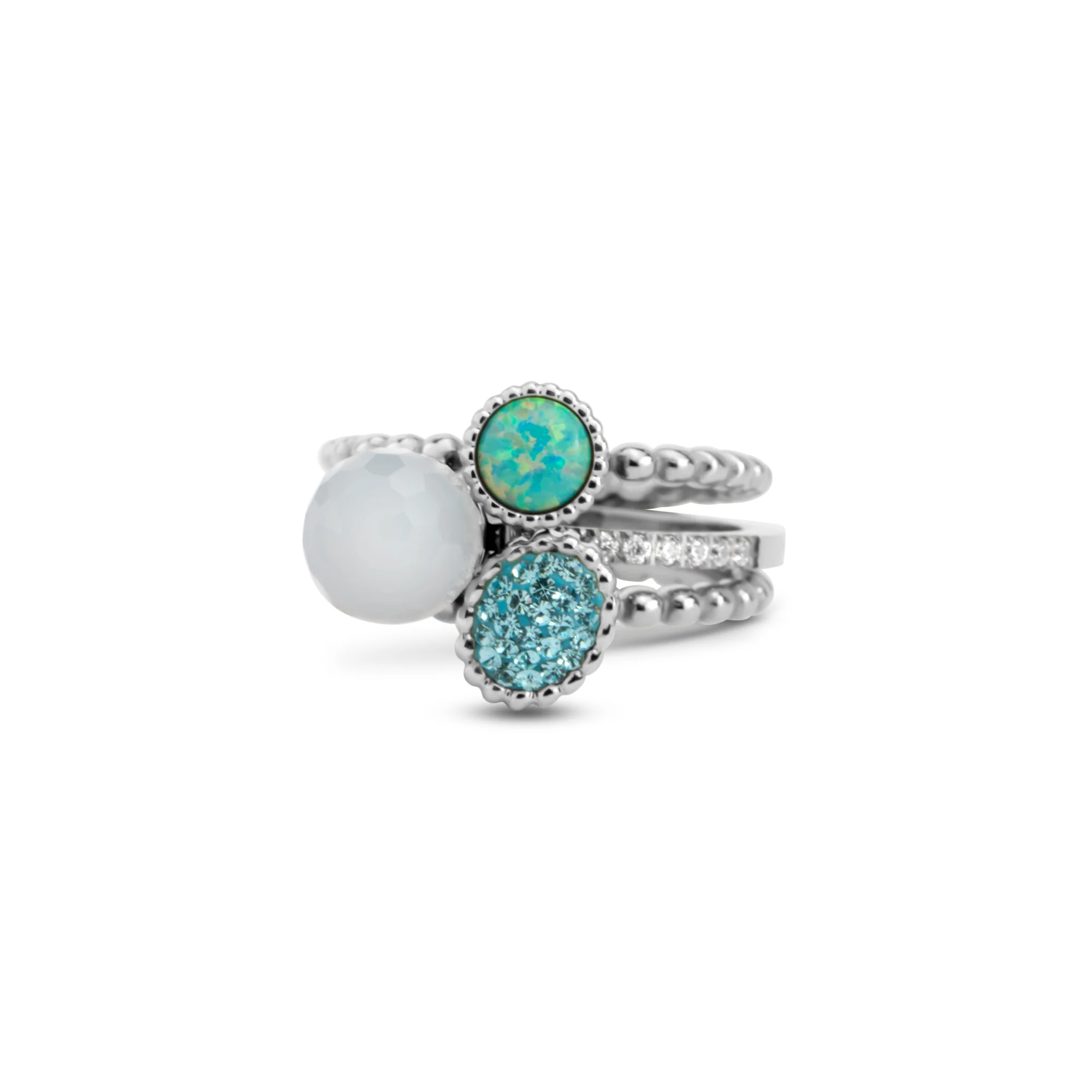 Melano Twisted Aqua Rush Ringen Set - Image 4