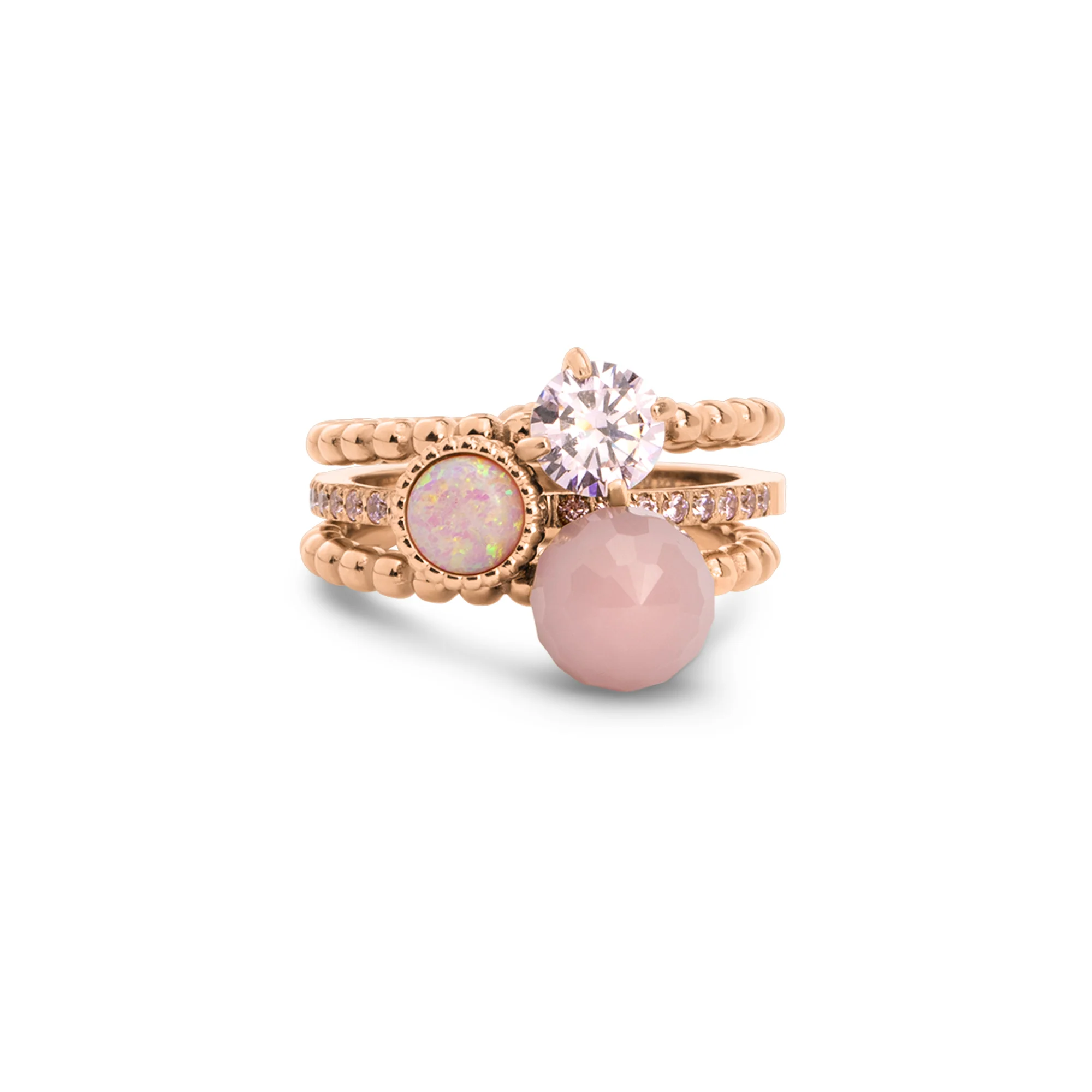 Melano Twisted Fit & Fab Ringen Set - Image 3