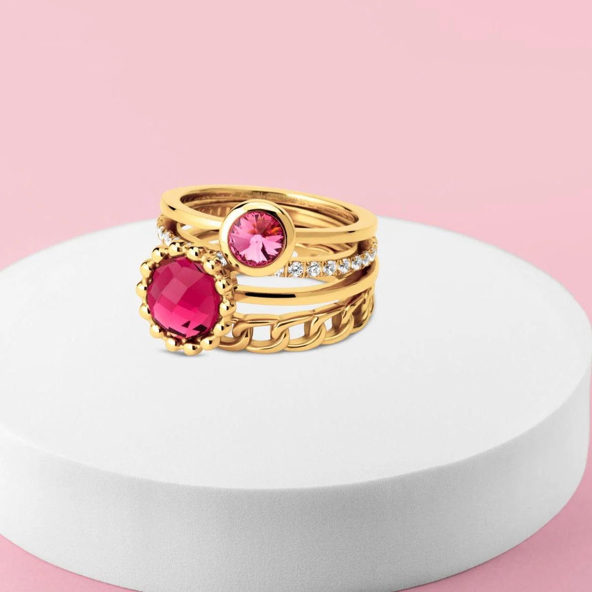Melano Twisted & Friends Sweeter Than Strawberries Ringen Set