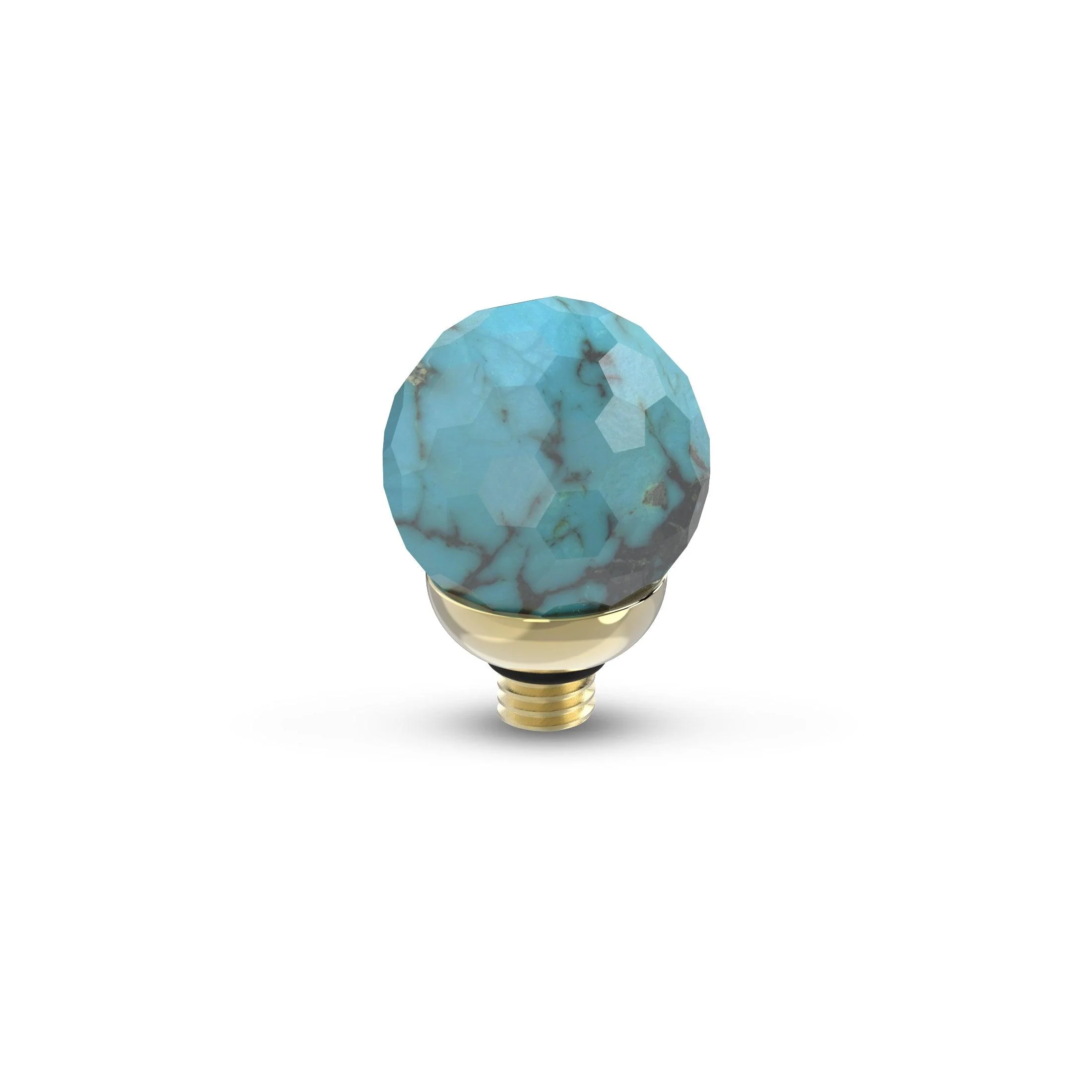 Melano Twisted Gemstone Facet Ball Steentje - Image 3