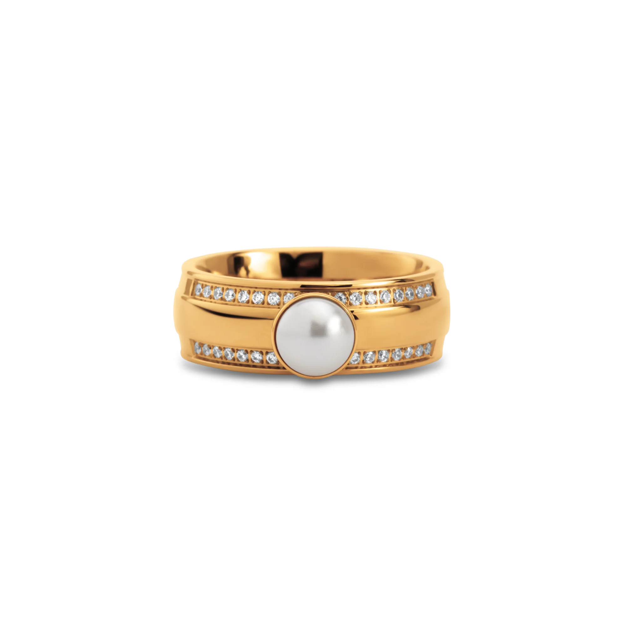 Melano Twisted Girls Love Pearls Ring Set - Image 2