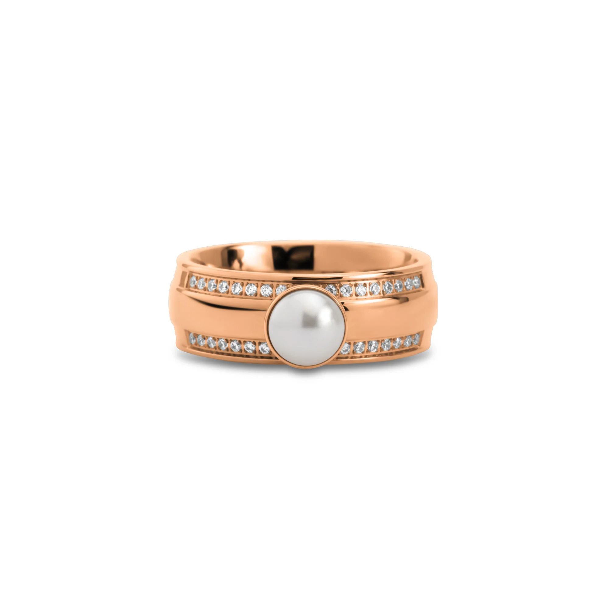 Melano Twisted Girls Love Pearls Ring Set - Image 3