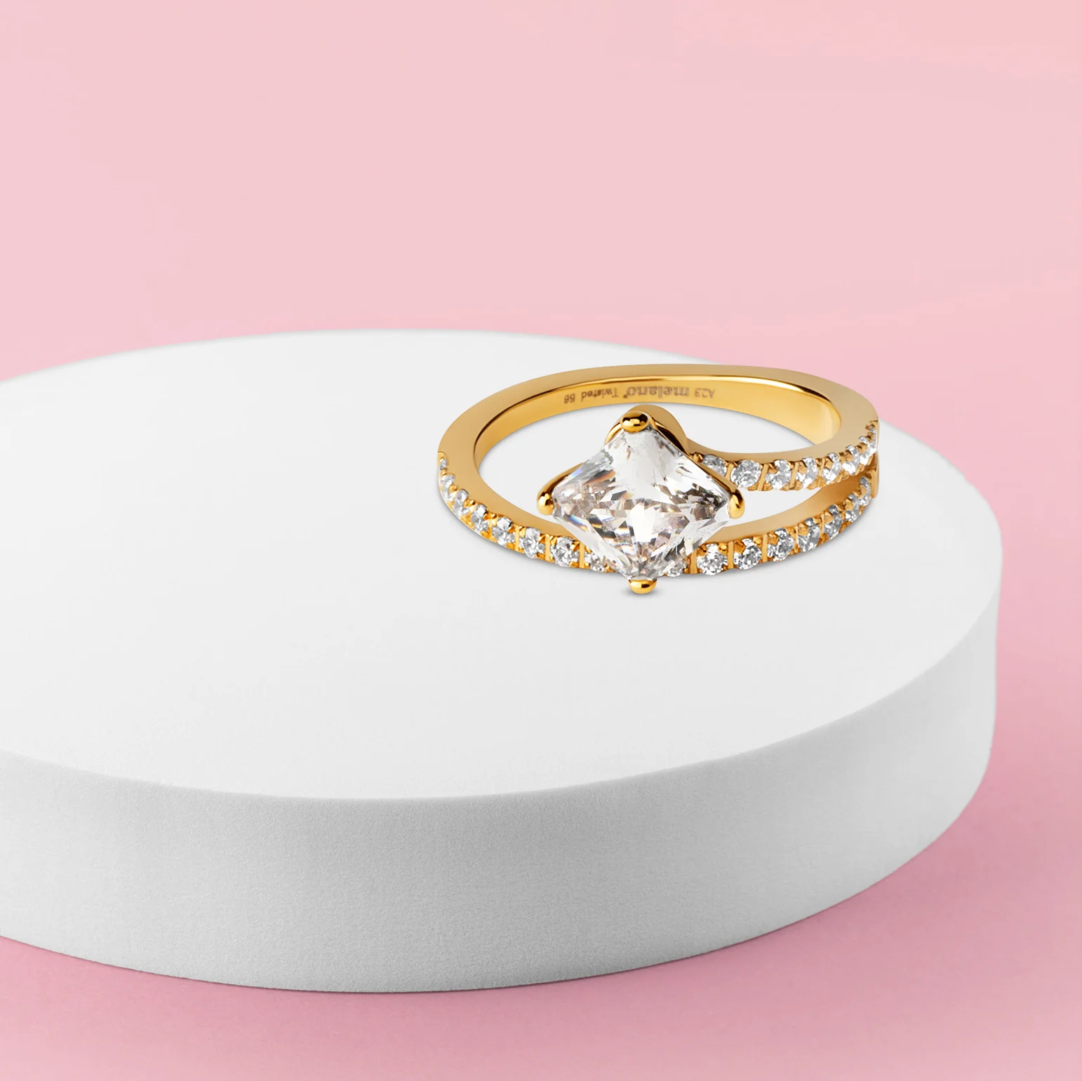 Melano Twisted Ice Queen Ring Set