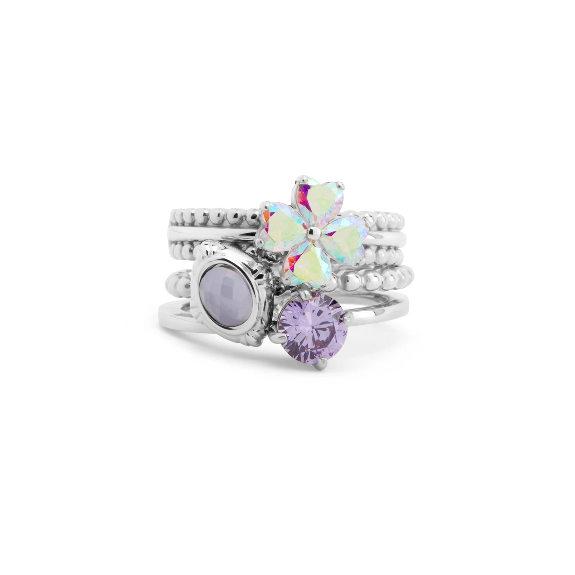 Melano Twisted Lilac Disco Ringen Set - Image 4
