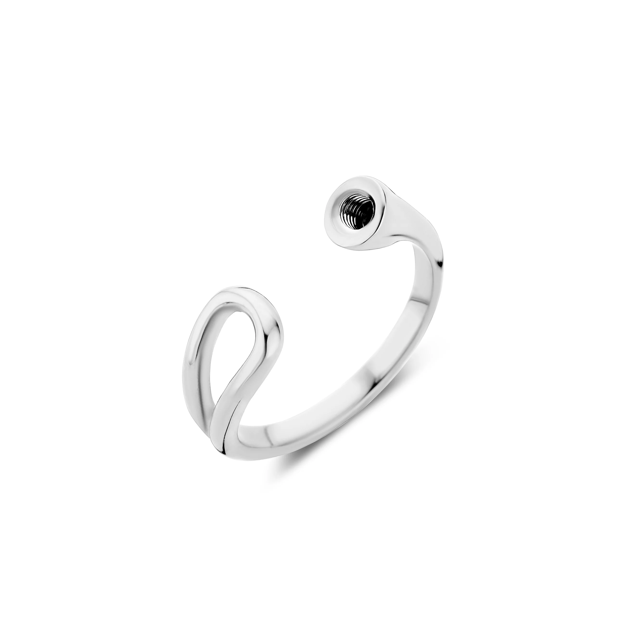 Melano Twisted Open Loop Ring - Image 3