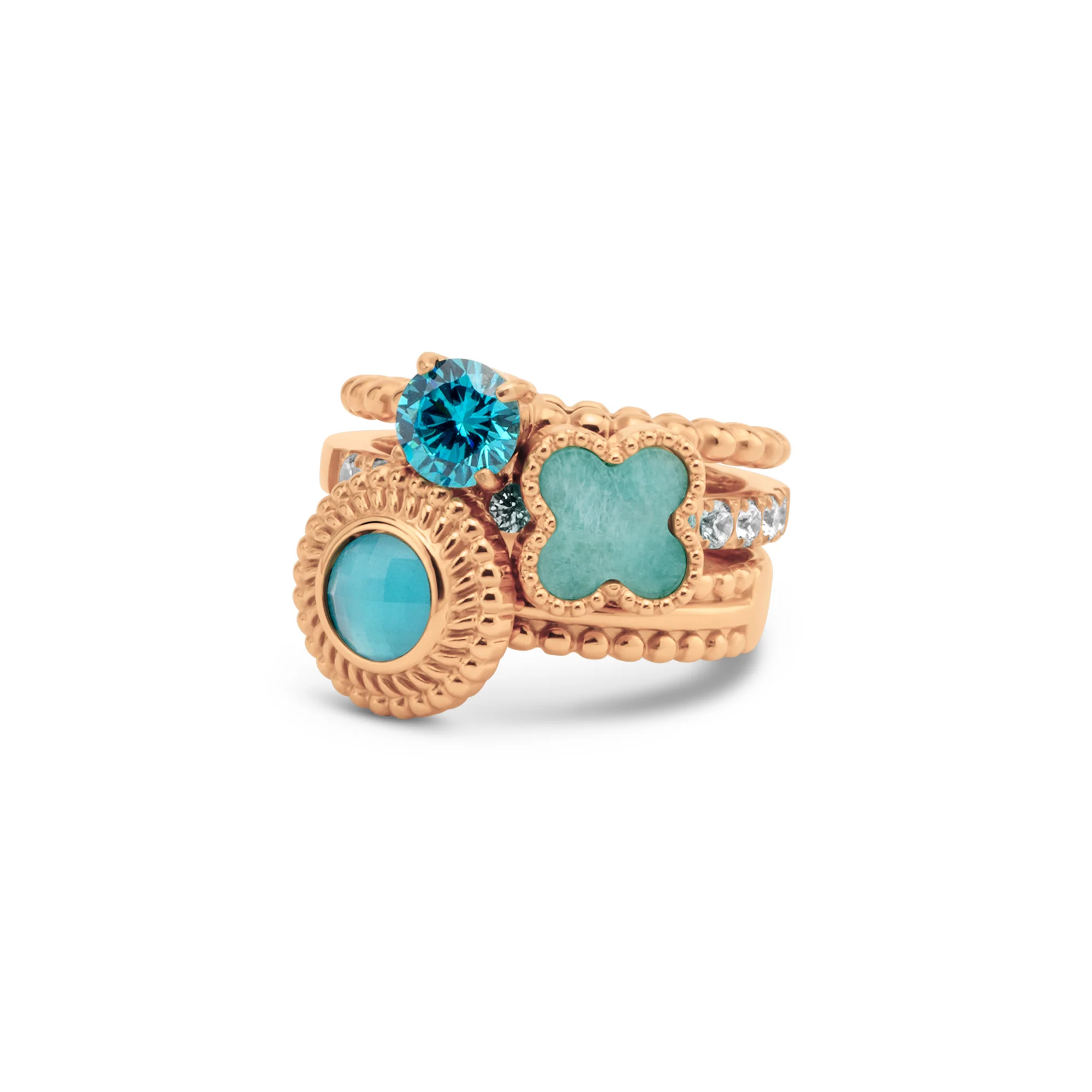 Melano Twisted Retro Royal Ringen Set - Image 3