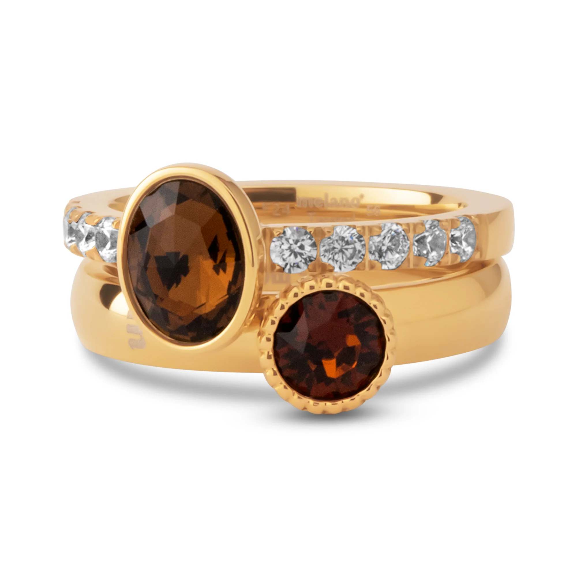 Melano Twisted Rustic Radiance Ringen Set - Image 2
