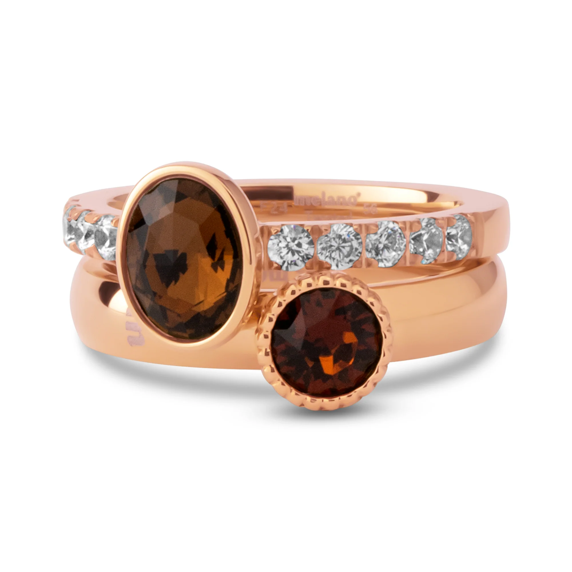 Melano Twisted Rustic Radiance Ringen Set - Image 3