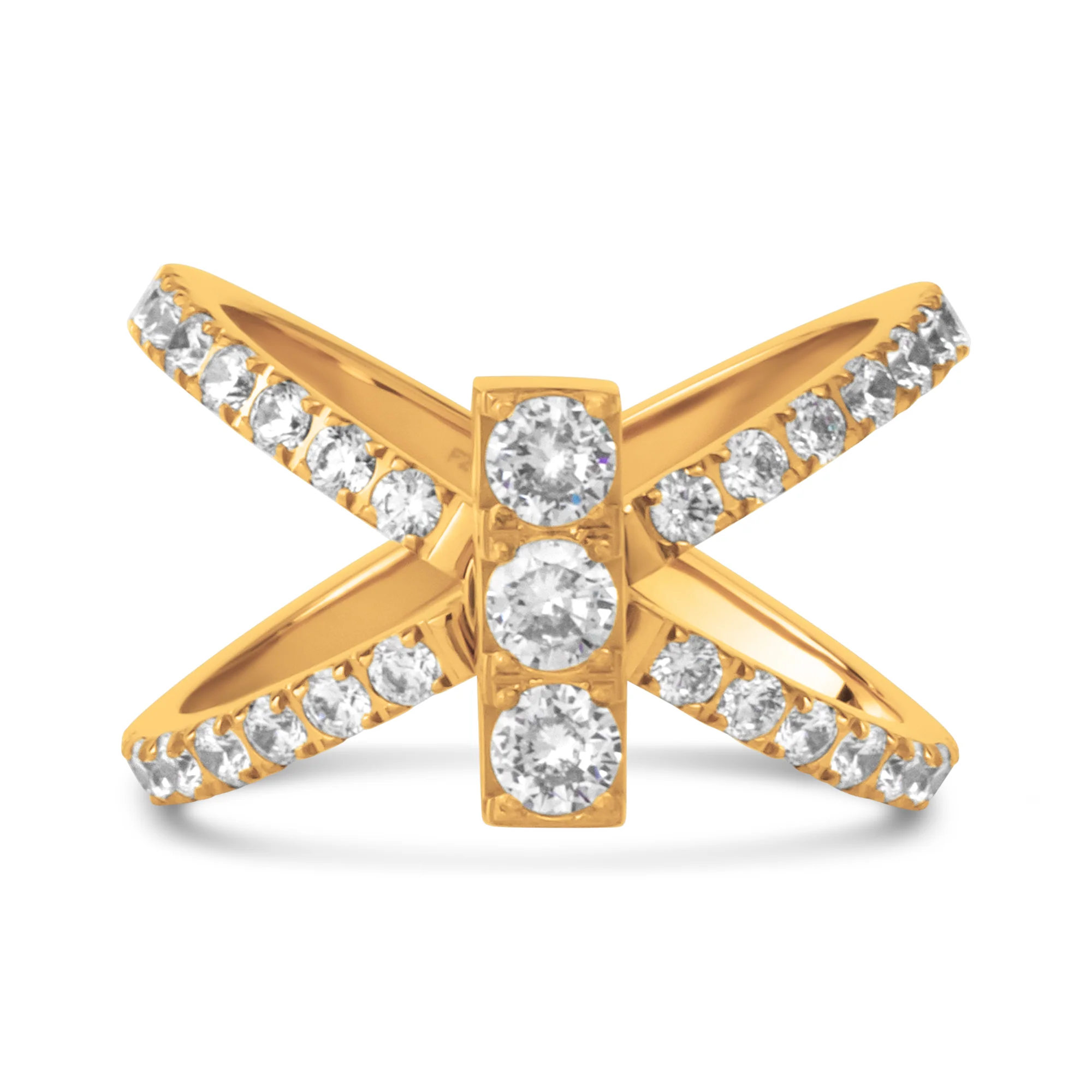 Melano Twisted Sparkling Daisy Ring Set - Image 2
