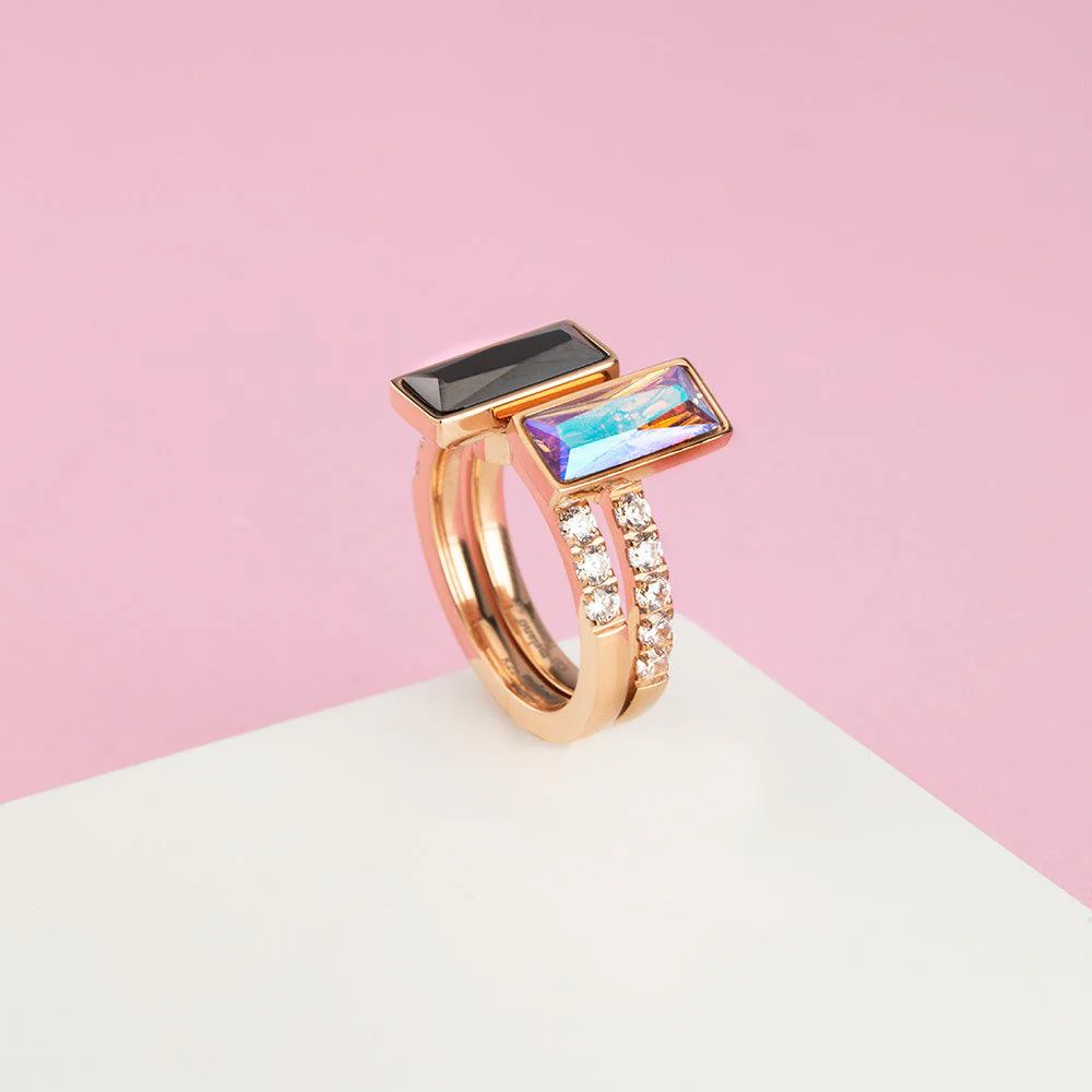 Melano Twisted Stand Tall Ringen Set