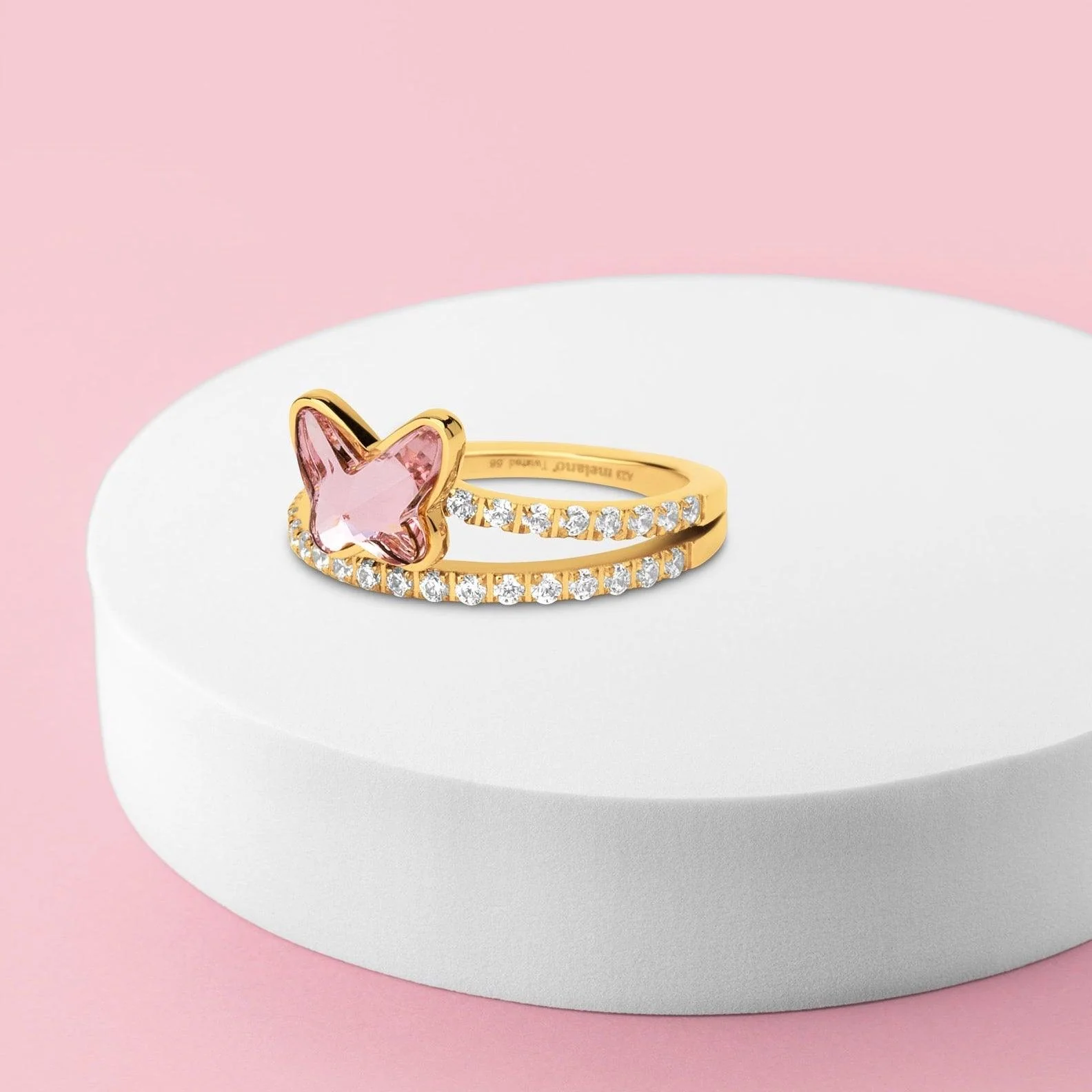 Melano Twisted Time To Be A Butterfly Ring Set