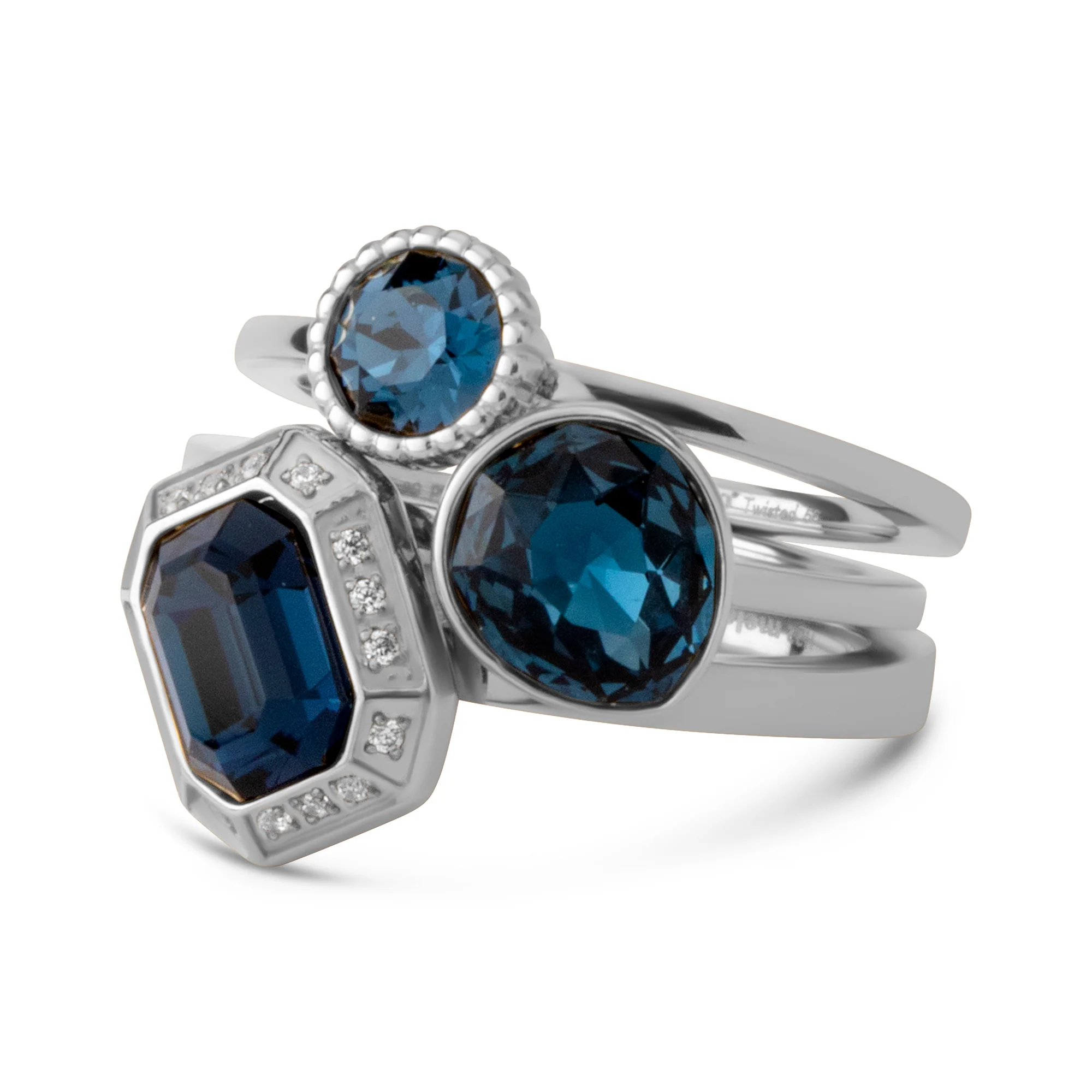 Melano Twisted & Vivid Paint It Blue Ringen Set - Image 4