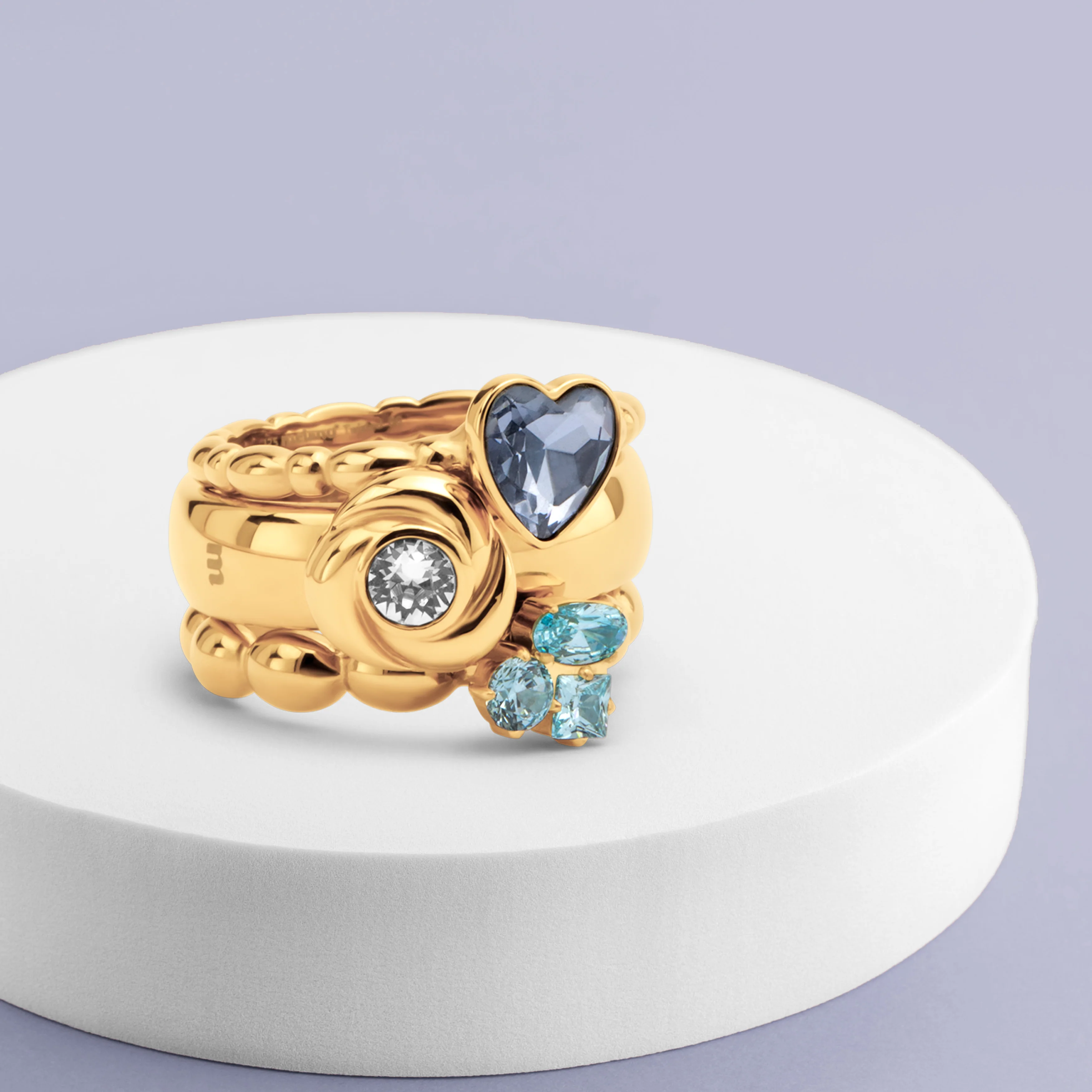 Melano Twisted & Vivid Sea Diva Ringen Set