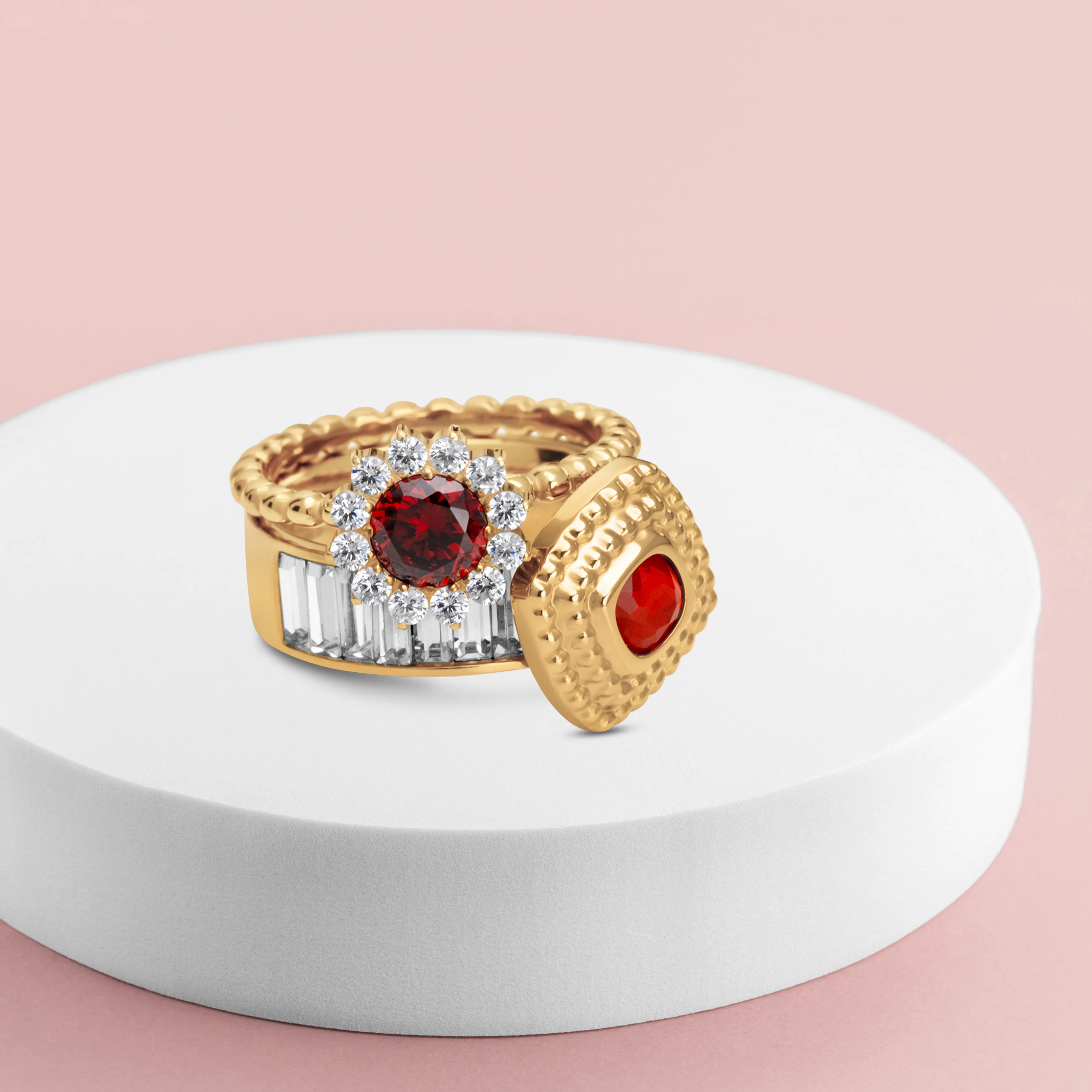 Melano Twisted & Vivid Snowy Kiss Ringen Set