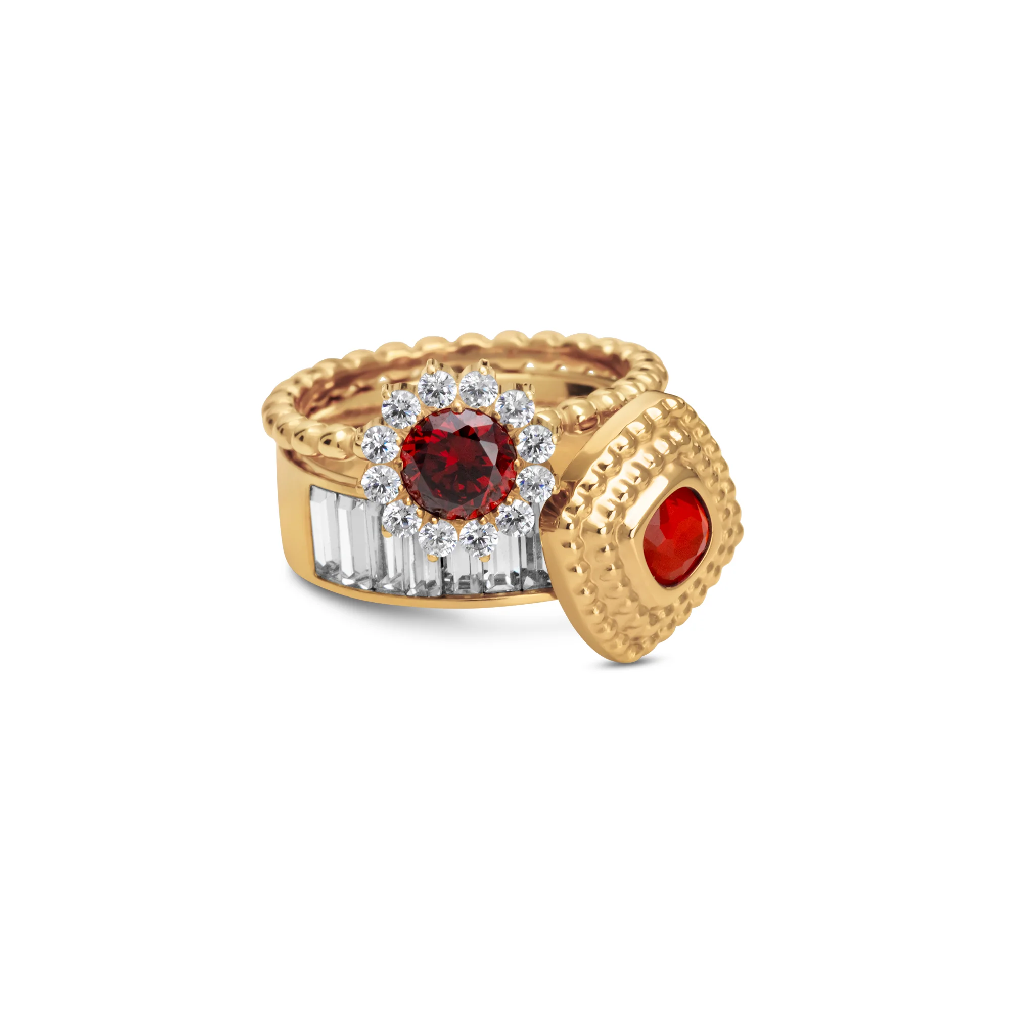 Melano Twisted & Vivid Snowy Kiss Ringen Set - Image 2