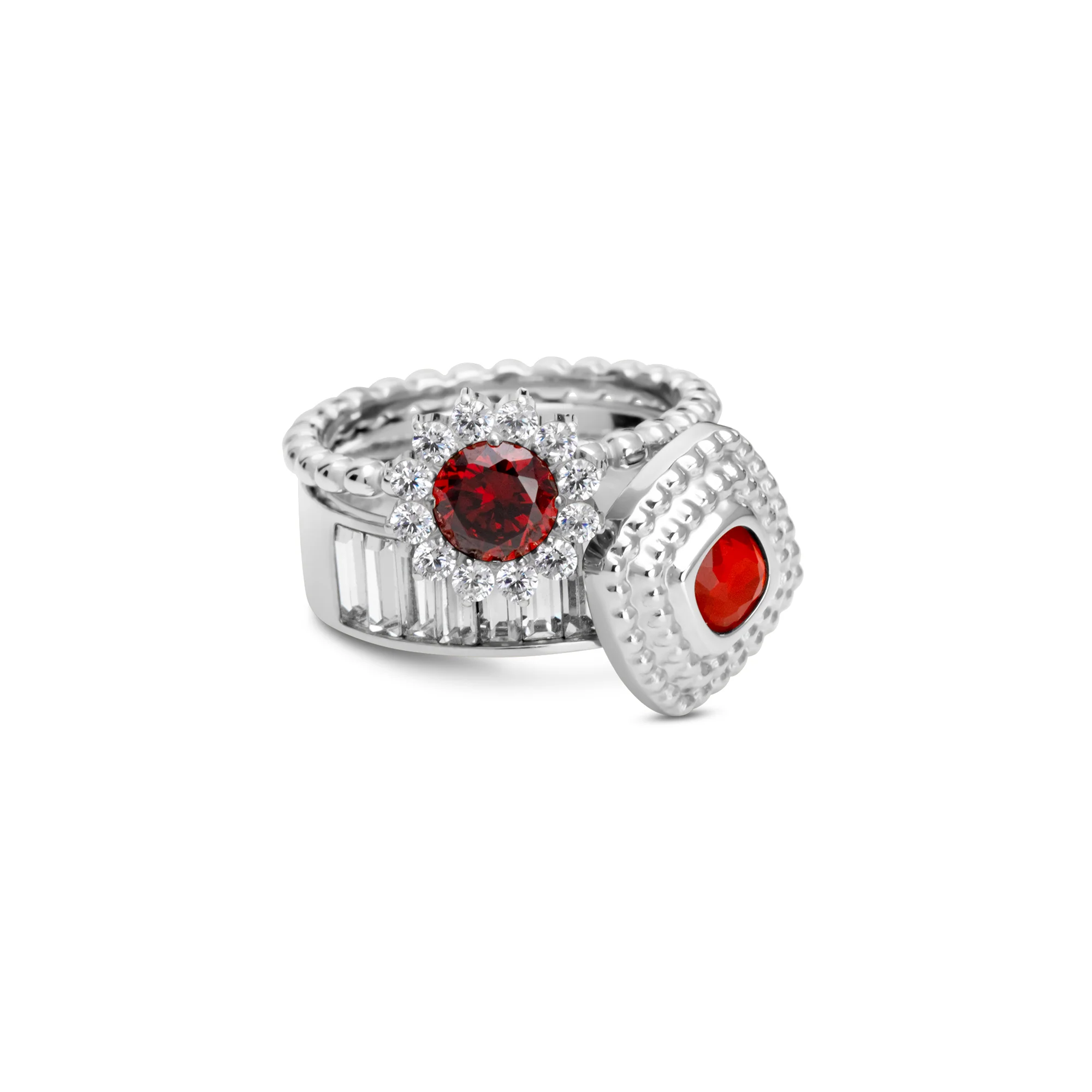 Melano Twisted & Vivid Snowy Kiss Ringen Set - Image 4