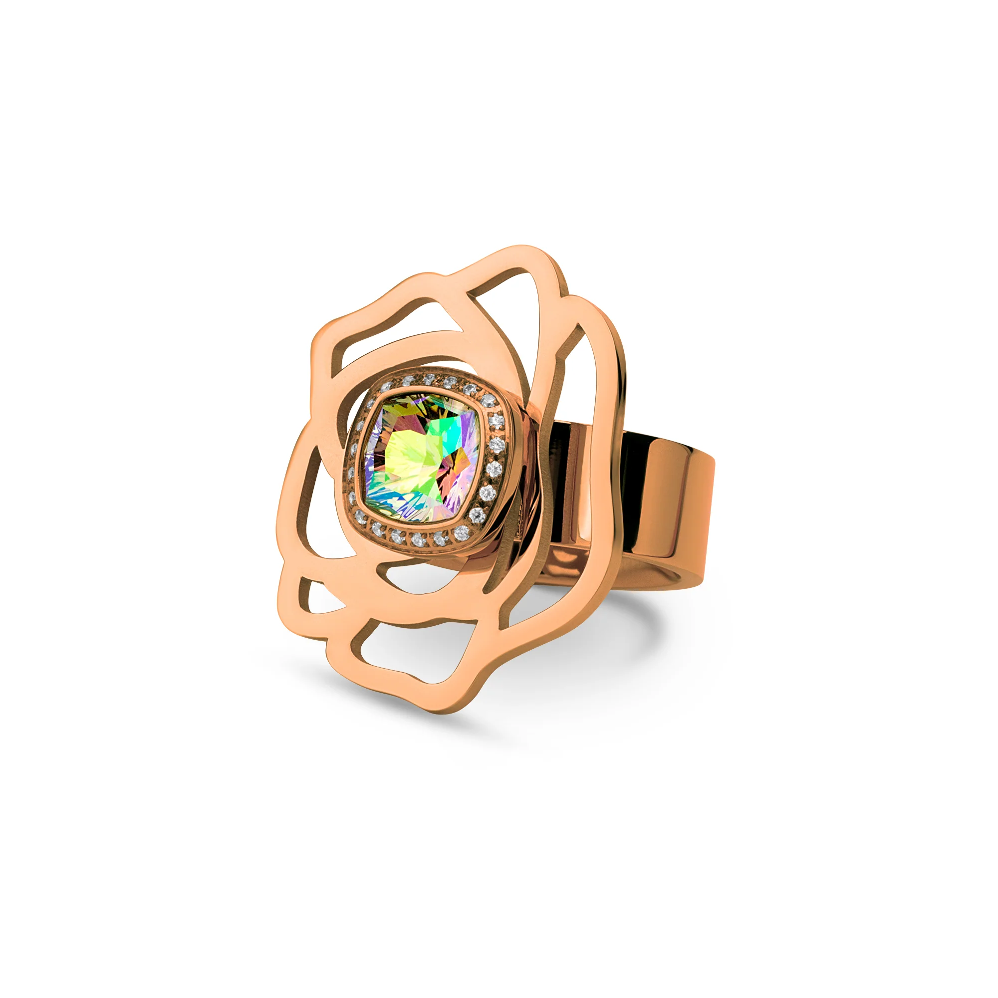Melano Vivid Blooming Rose Ring Set - Image 2