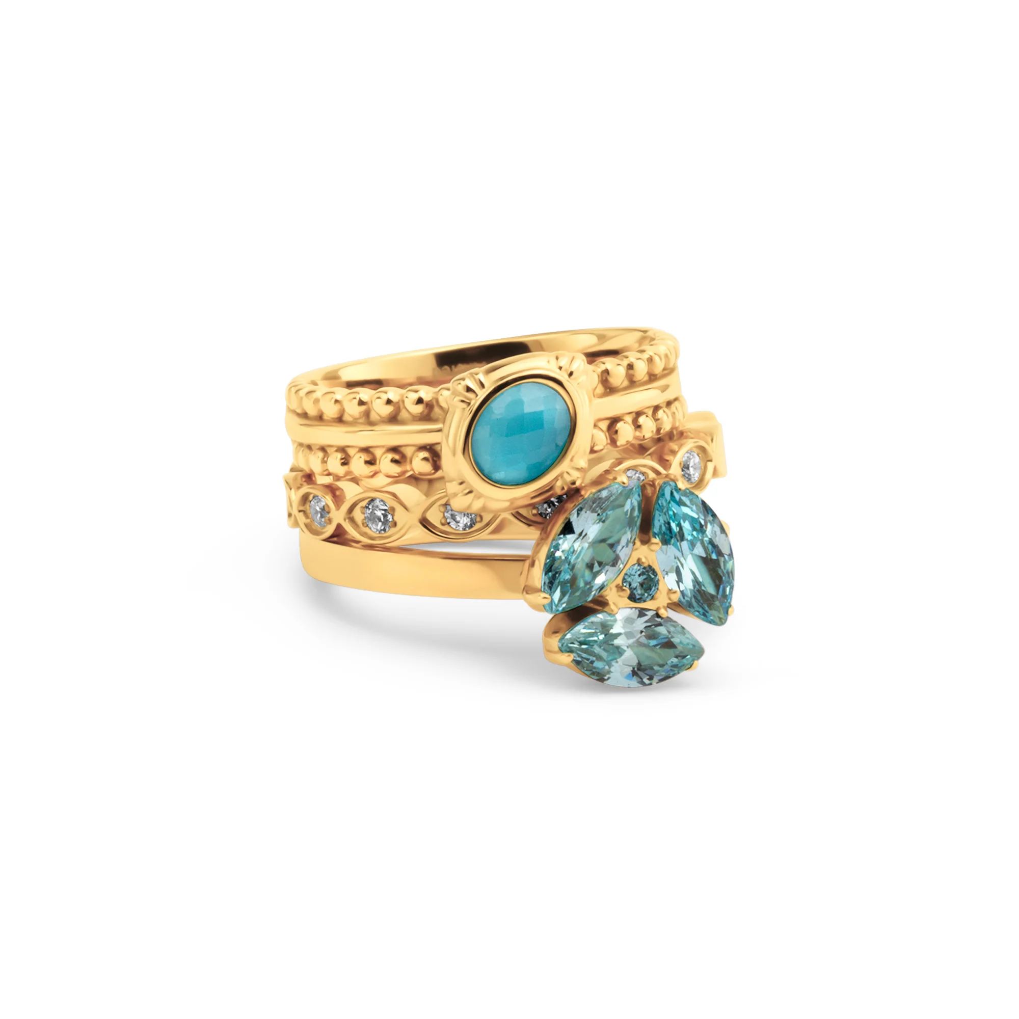 Melano Vivid & Friends & Twisted Night Glam Ringen Set - Image 2
