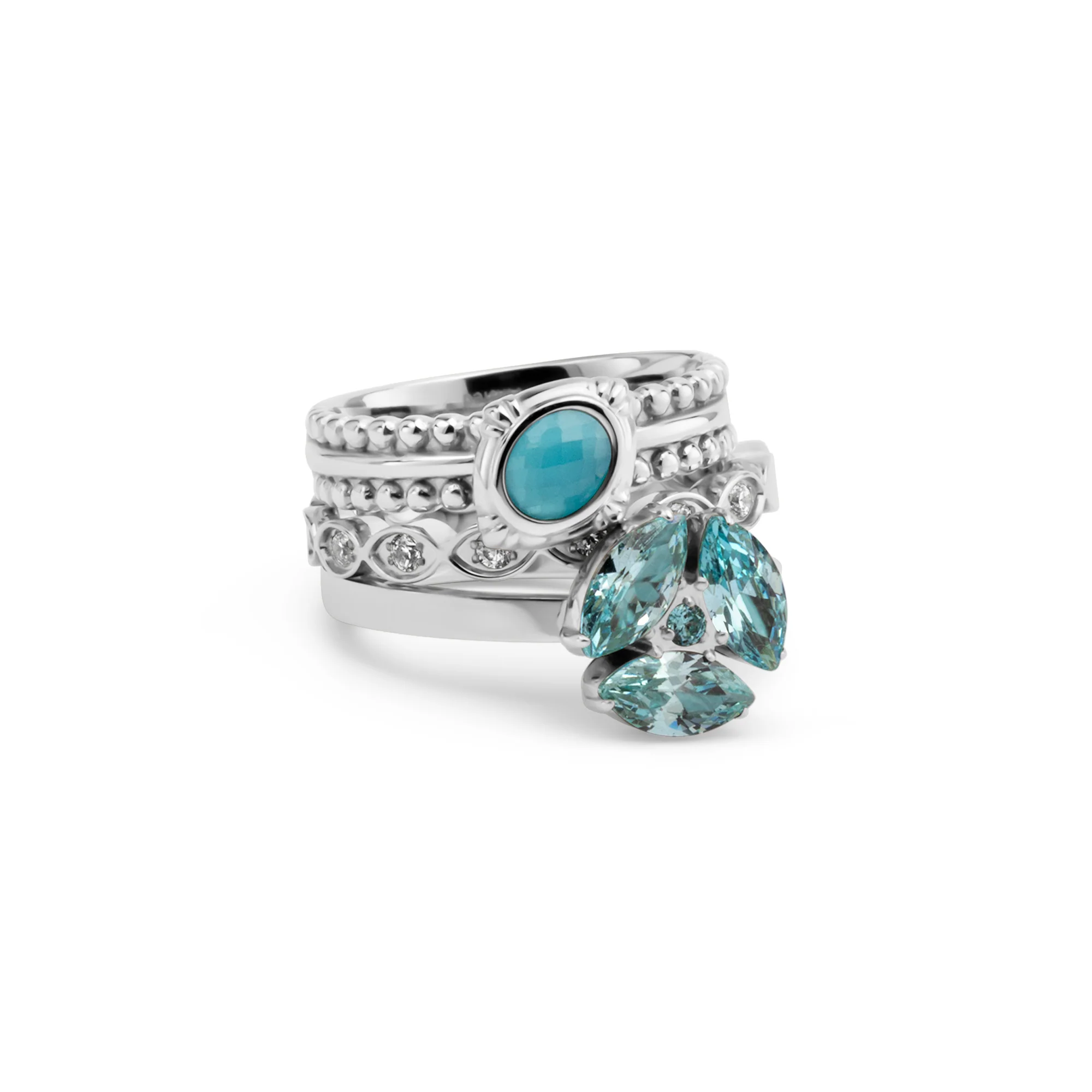 Melano Vivid & Friends & Twisted Night Glam Ringen Set - Image 4
