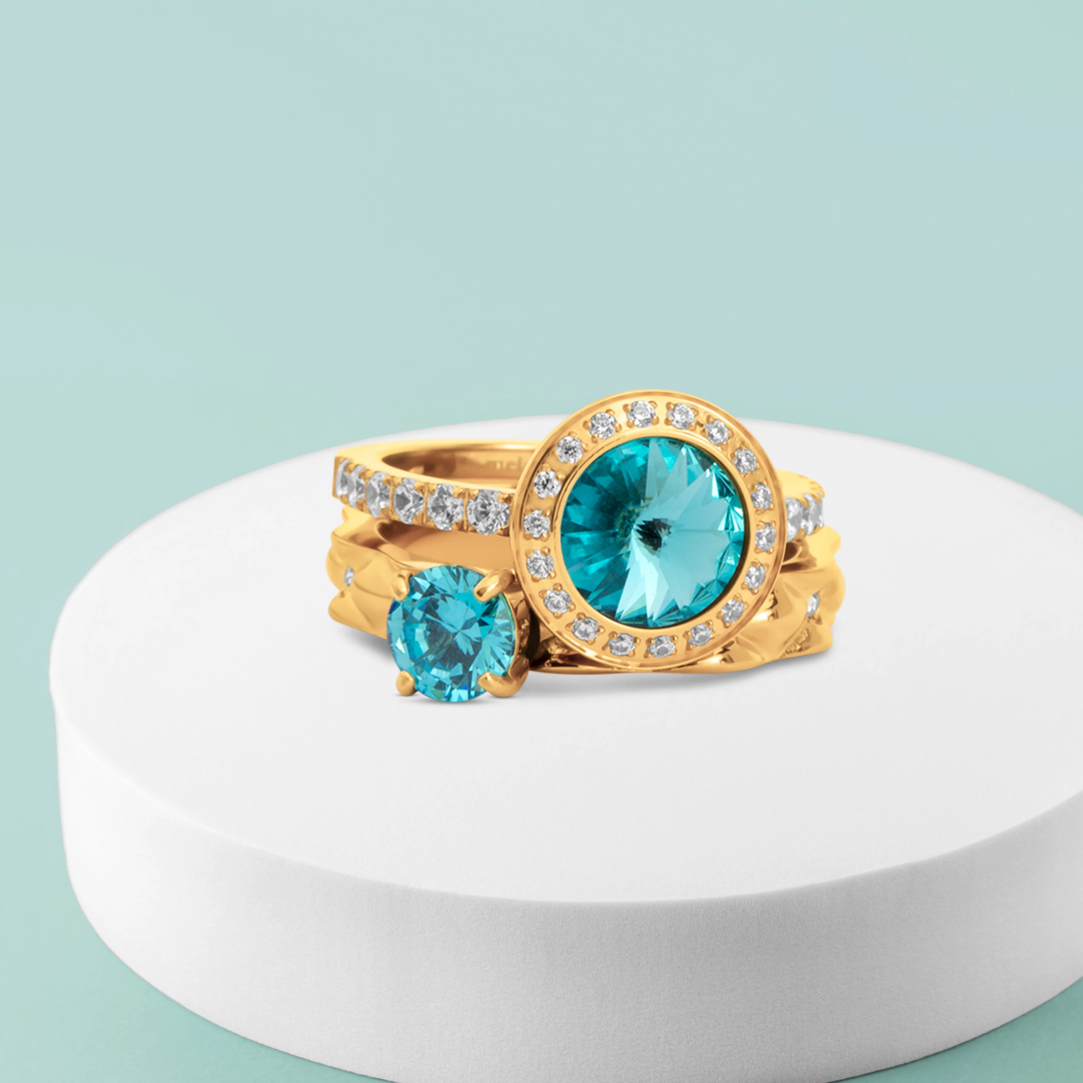 Melano Vivid & Twisted Lazy River Ringen Set